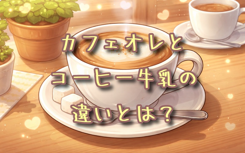 カフェオレとコーヒー牛乳の違いとは？