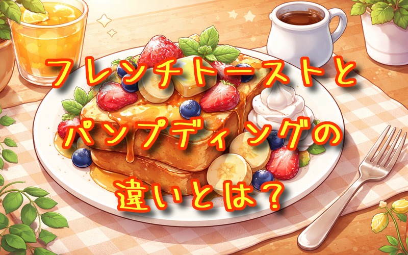 フレンチトーストとパンプディングの違いとは？