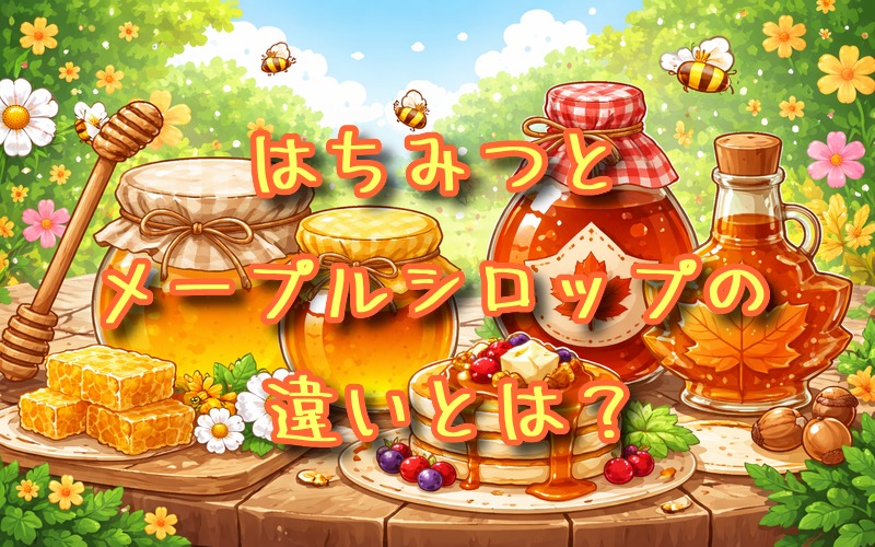 はちみつとメープルシロップの違いとは？
