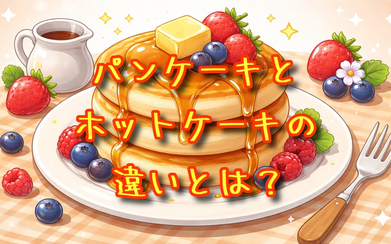 ホットケーキとパンケーキの違いとは？