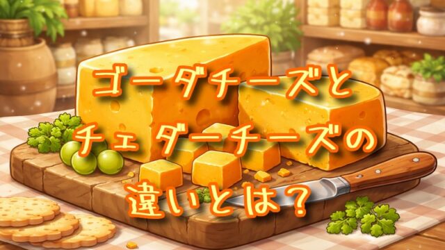 ゴーダチーズとチェダーチーズの違いとは？