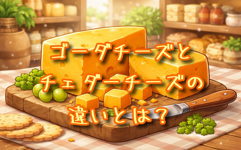 ゴーダチーズとチェダーチーズの違いとは？