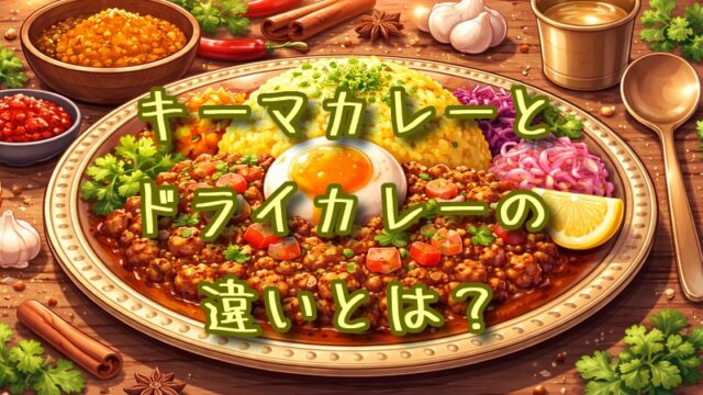 キーマカレーとドライカレーの違いとは？