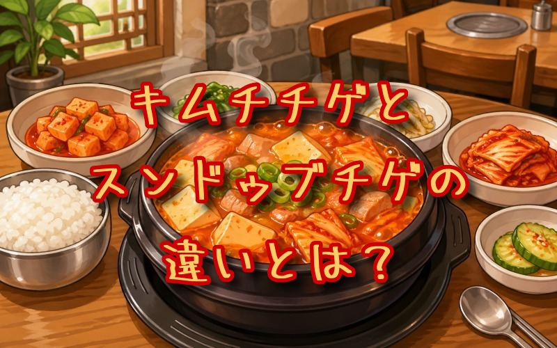キムチチゲとスンドゥブチゲの違いとは？