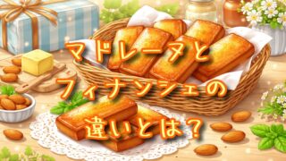 マドレーヌとフィナンシェの違いとは？