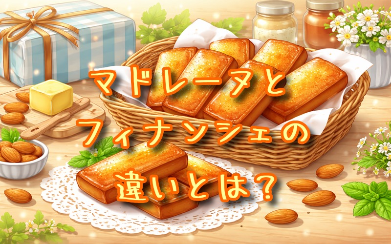 マドレーヌとフィナンシェの違いとは？