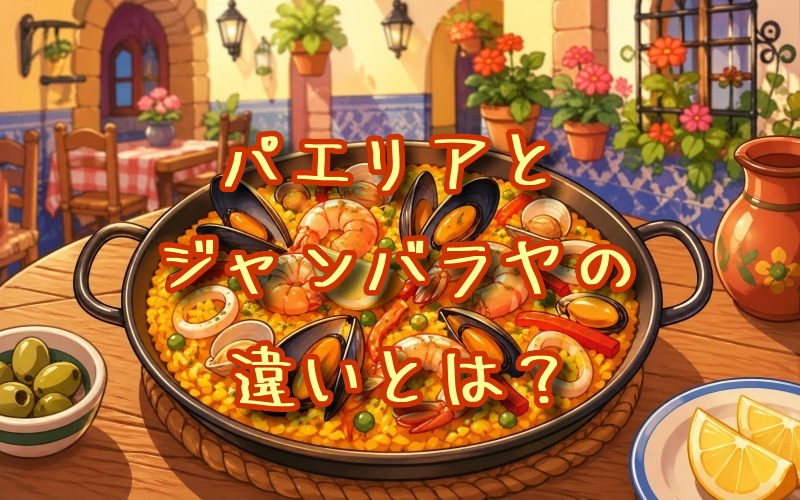 パエリアとジャンバラヤの違いとは？
