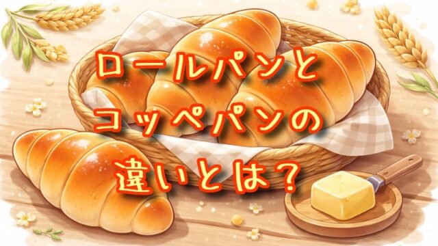 ロールパンとコッペパンの違いとは？