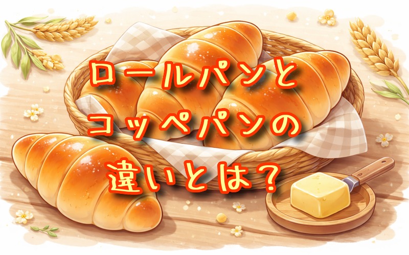 ロールパンとコッペパンの違いとは？
