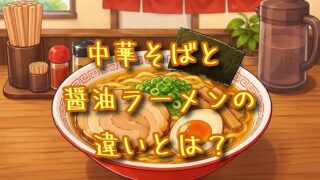 中華そばと醤油ラーメンの違いとは？