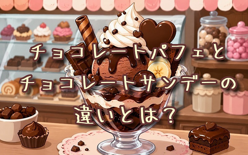 チョコレートパフェとチョコレートサンデーの違いとは？