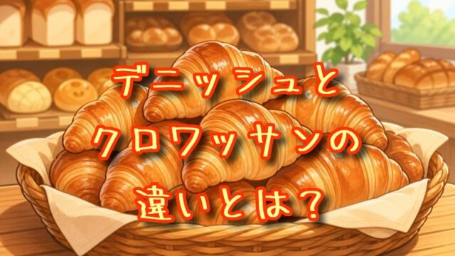 デニッシュとクロワッサンの違いとは？
