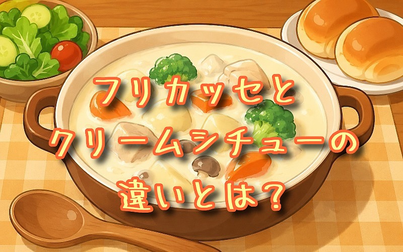 フリカッセとクリームシチューの違いとは？