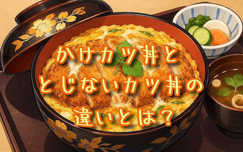 かけカツ丼ととじないカツ丼の違いとは？
