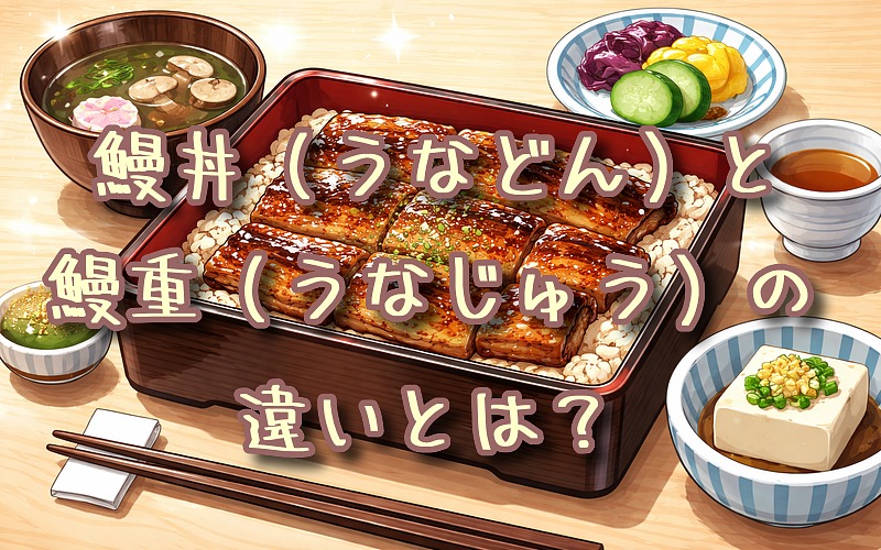 鰻丼（うなどん）と鰻重（うなじゅう）の違いとは？