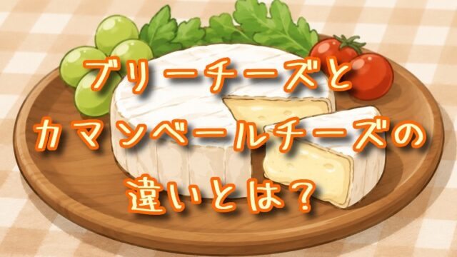 ブリーチーズとカマンベールチーズの違いとは？