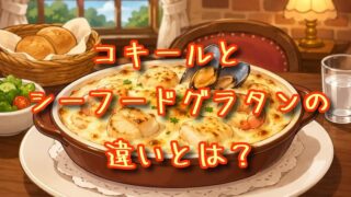 コキールとシーフードグラタンの違いとは？