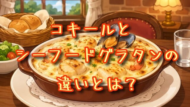 コキールとシーフードグラタンの違いとは？