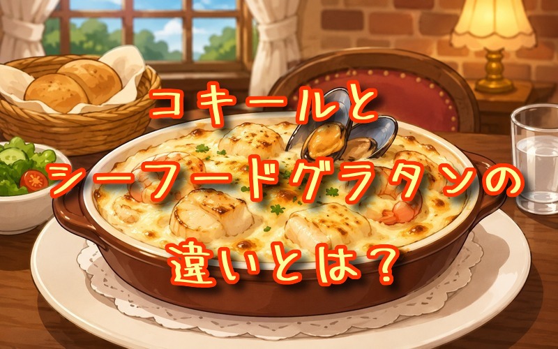 コキールとシーフードグラタンの違いとは？