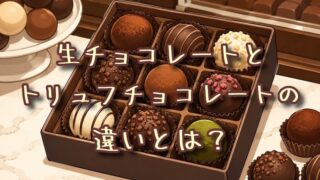 生チョコレートとトリュフチョコレートの違いとは？