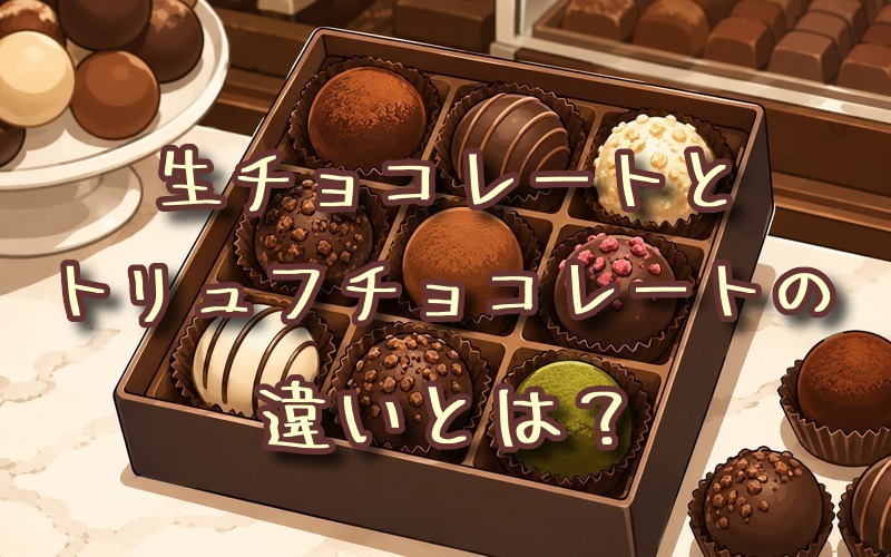 生チョコレートとトリュフチョコレートの違いとは？