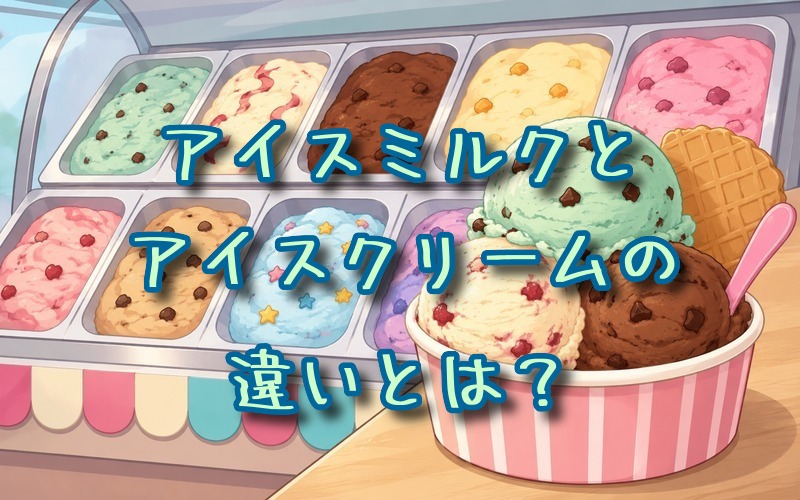 アイスミルクとアイスクリームの違いとは？