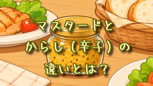 マスタードとからし（辛子）の違いとは？