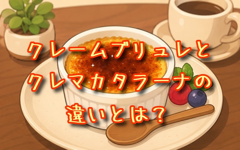 クレームブリュレとクレマカタラーナの違いとは？
