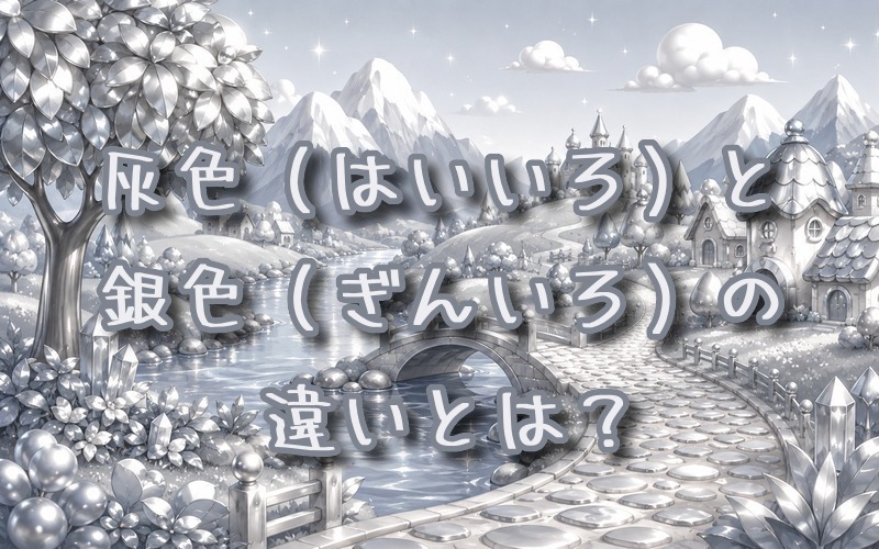 灰色と銀色の違いとは？