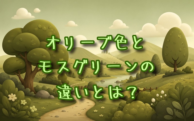 オリーブ色とモスグリーンの違いとは？