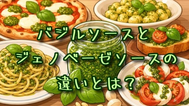 バジルソースとジェノベーゼソースの違いとは？