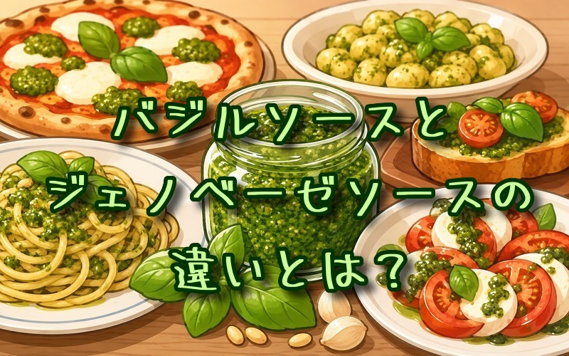 バジルソースとジェノベーゼソースの違いとは？