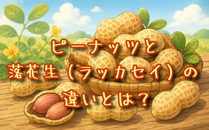 ピーナッツと落花生の違いとは？