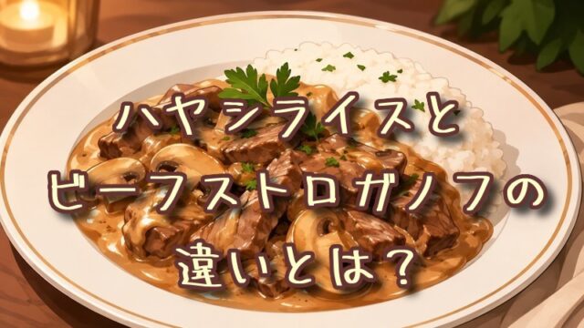 ハヤシライスとビーフストロガノフの違いとは？