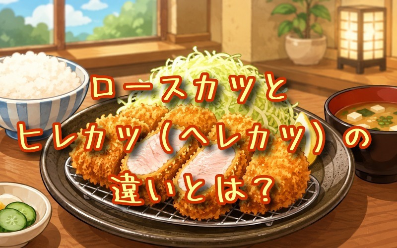 ロースカツとヒレカツ（ヘレカツ）の違いとは？