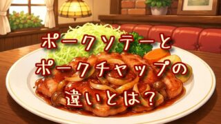 ポークソテーとポークチャップの違いとは？