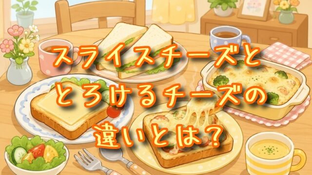 スライスチーズととろけるチーズの違いとは？
