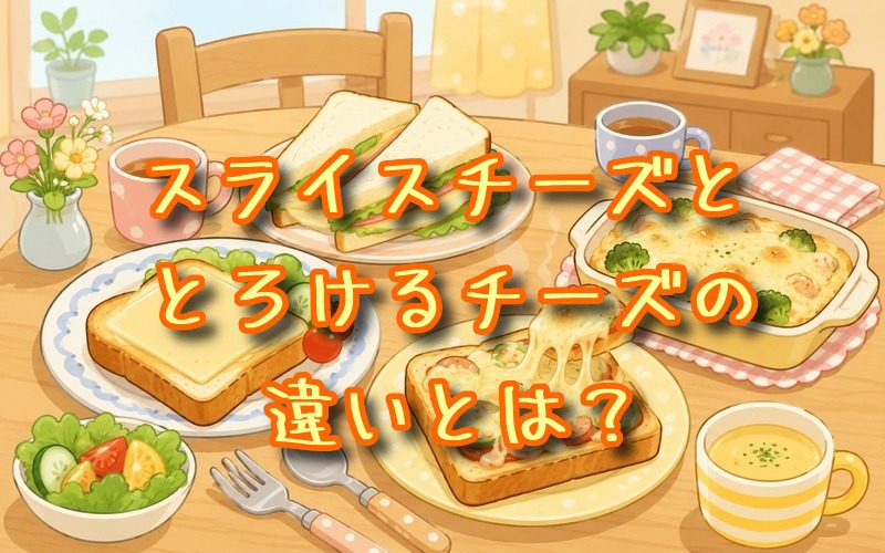 スライスチーズととろけるチーズの違いとは？