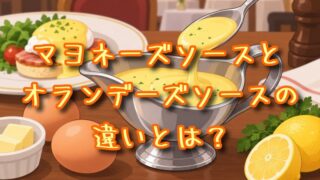マヨネーズソースとオランデーズソースの違いとは？