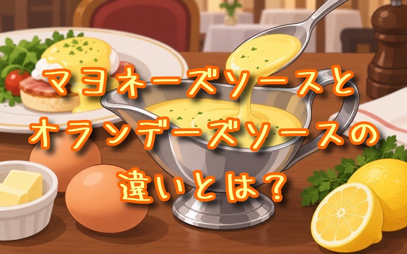 マヨネーズソースとオランデーズソースの違いとは？