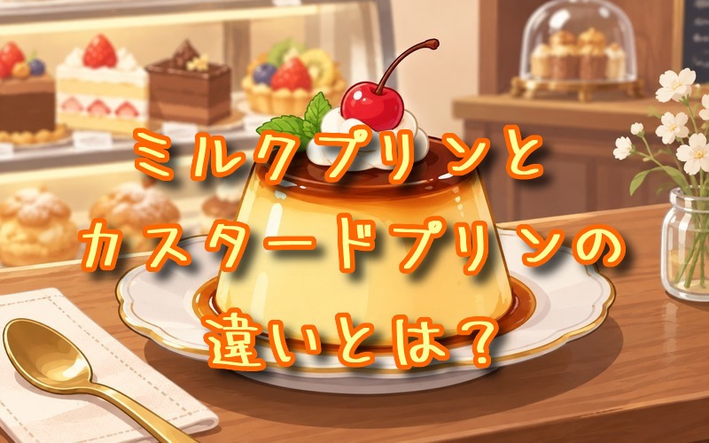 ミルクプリンとカスタードプリンの違いとは？