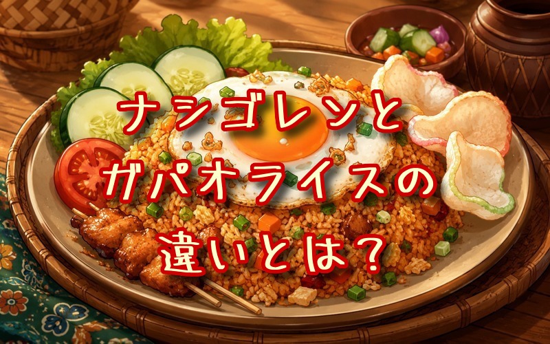 ナシゴレンとガパオライスの違いとは？