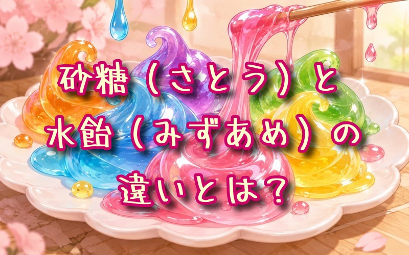 砂糖と水飴の違いとは？