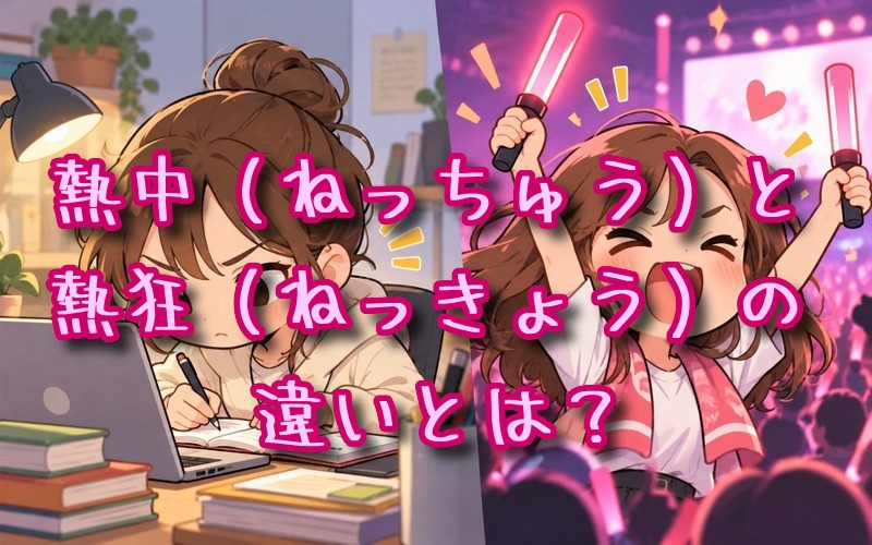 熱中と熱狂の違いとは？