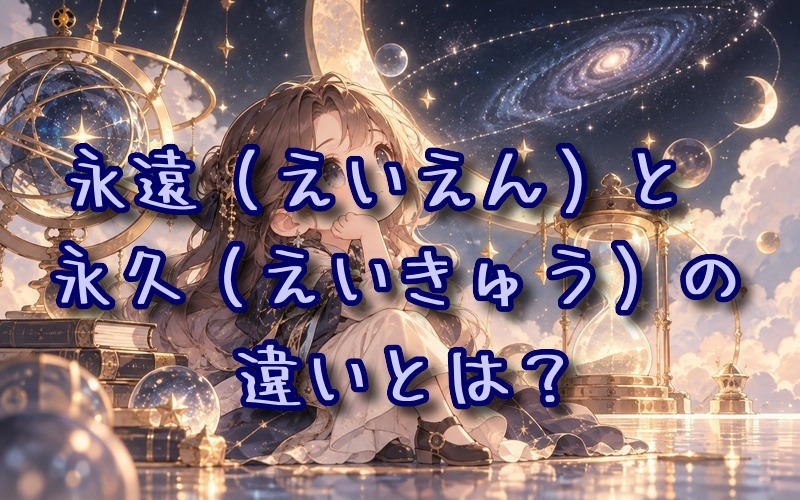 永遠と永久の違いとは？