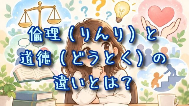 倫理と道徳の違いとは？